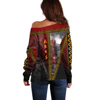 Ares Greek God Of War Off Shoulder Sweater Warrior Ancient Greek Mythology Art