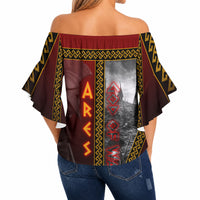 Ares Greek God Of War Off Shoulder Wrap Waist Top Warrior Ancient Greek Mythology Art