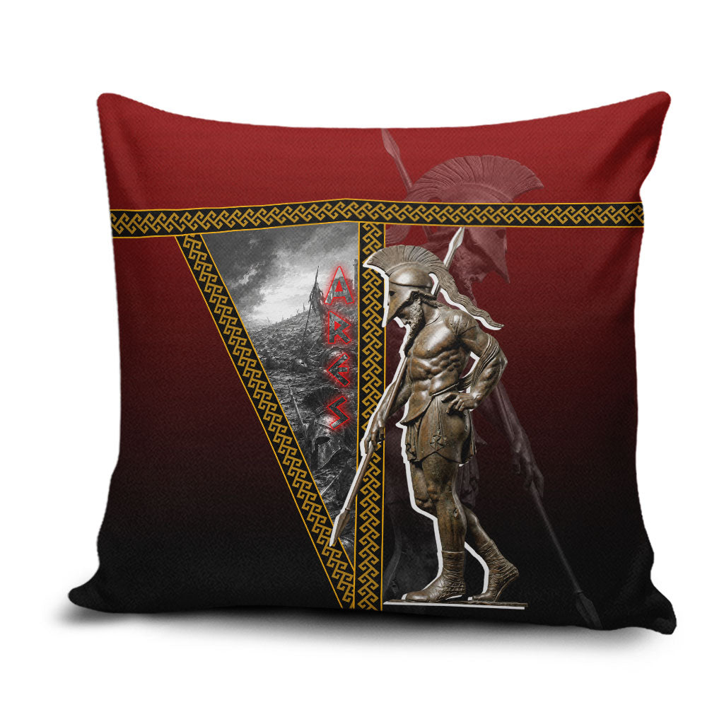 Ares Greek God Of War Pillow Cover Warrior Ancient Greek Mythology Art