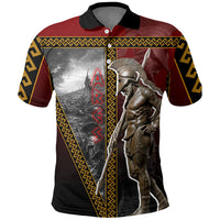 Ares Greek God Of War Polo Shirt Warrior Ancient Greek Mythology Art