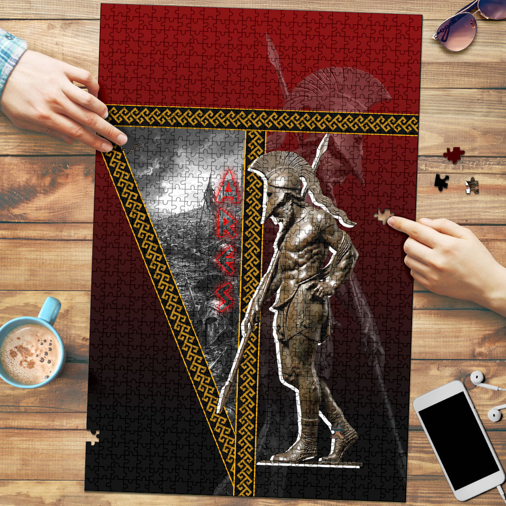 Ares Greek God Of War Puzzle Warrior Ancient Greek Mythology Art