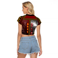 Ares Greek God Of War Raglan Cropped T Shirt Warrior Ancient Greek Mythology Art