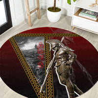 Ares Greek God Of War Round Carpet Warrior Ancient Greek Mythology Art