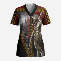 Ares Greek God Of War Scrub Top Warrior Ancient Greek Mythology Art