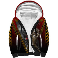 Ares Greek God Of War Sherpa Hoodie Warrior Ancient Greek Mythology Art