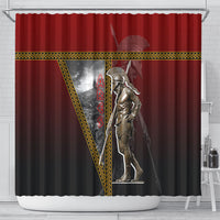 Ares Greek God Of War Shower Curtain Warrior Ancient Greek Mythology Art