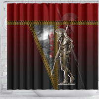 Ares Greek God Of War Shower Curtain Warrior Ancient Greek Mythology Art