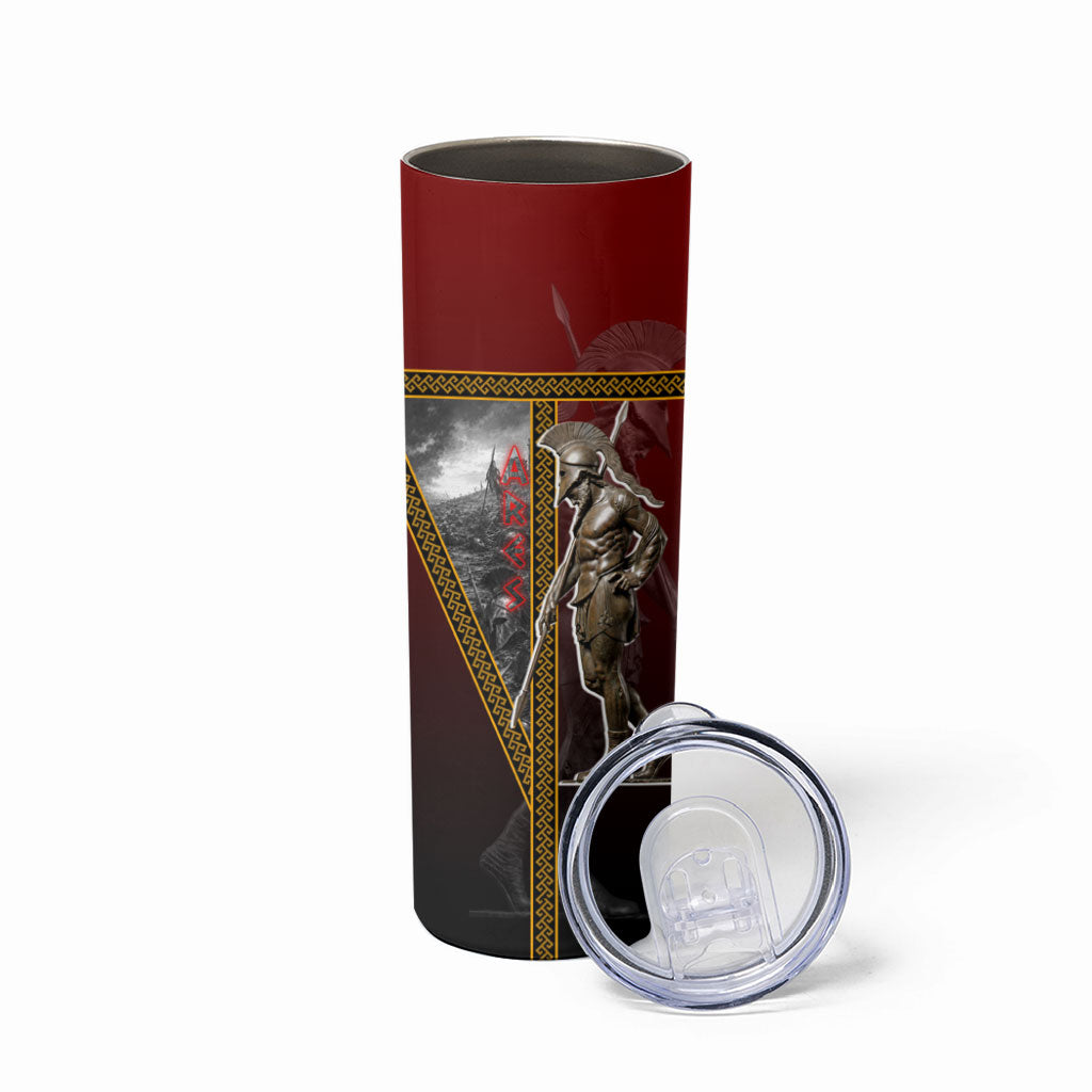 Ares Greek God Of War Skinny Tumbler Warrior Ancient Greek Mythology Art
