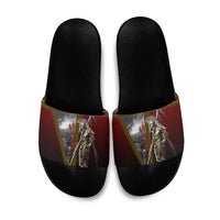 Ares Greek God Of War Slide Sandals Warrior Ancient Greek Mythology Art