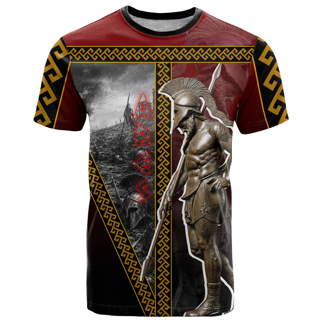 Ares Greek God Of War T Shirt Warrior Ancient Greek Mythology Art