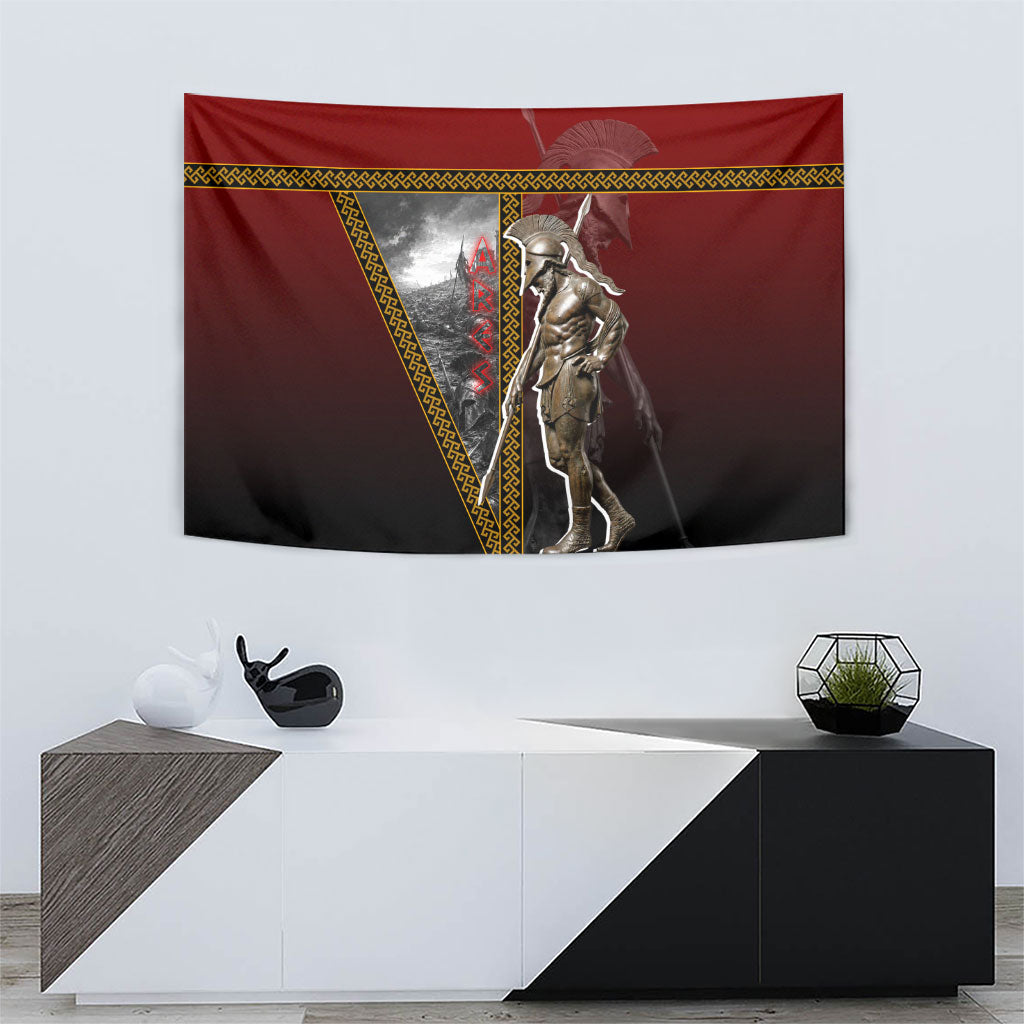 Ares Greek God Of War Tapestry Warrior Ancient Greek Mythology Art