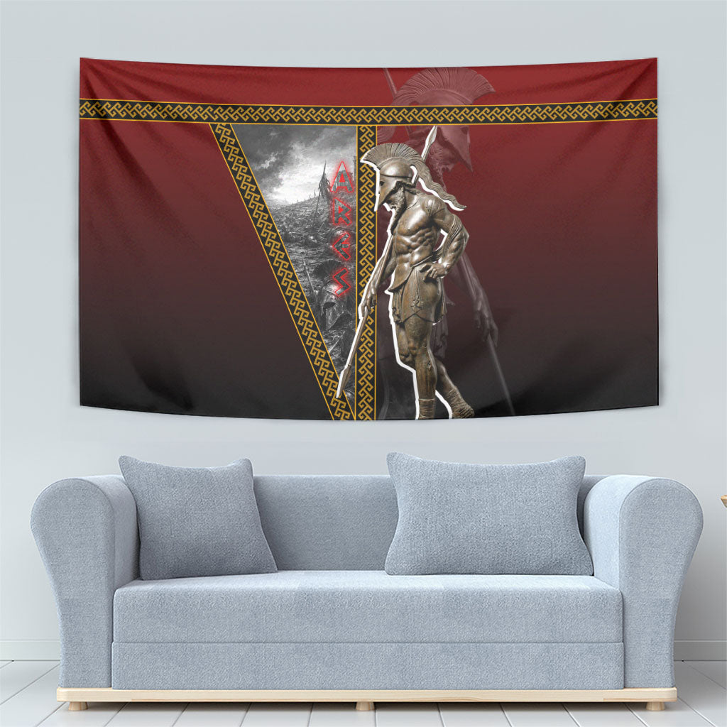 Ares Greek God Of War Tapestry Warrior Ancient Greek Mythology Art