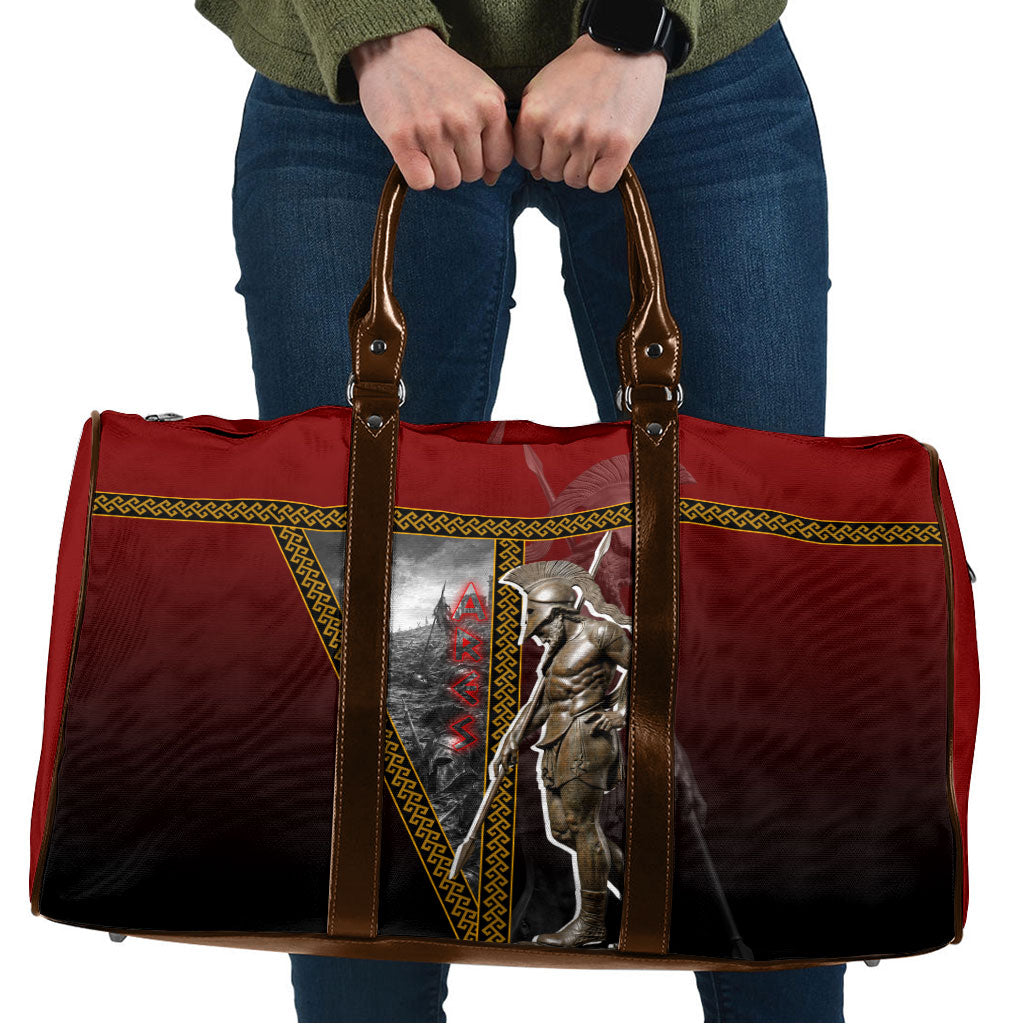 Ares Greek God Of War Travel Bag Warrior Ancient Greek Mythology Art