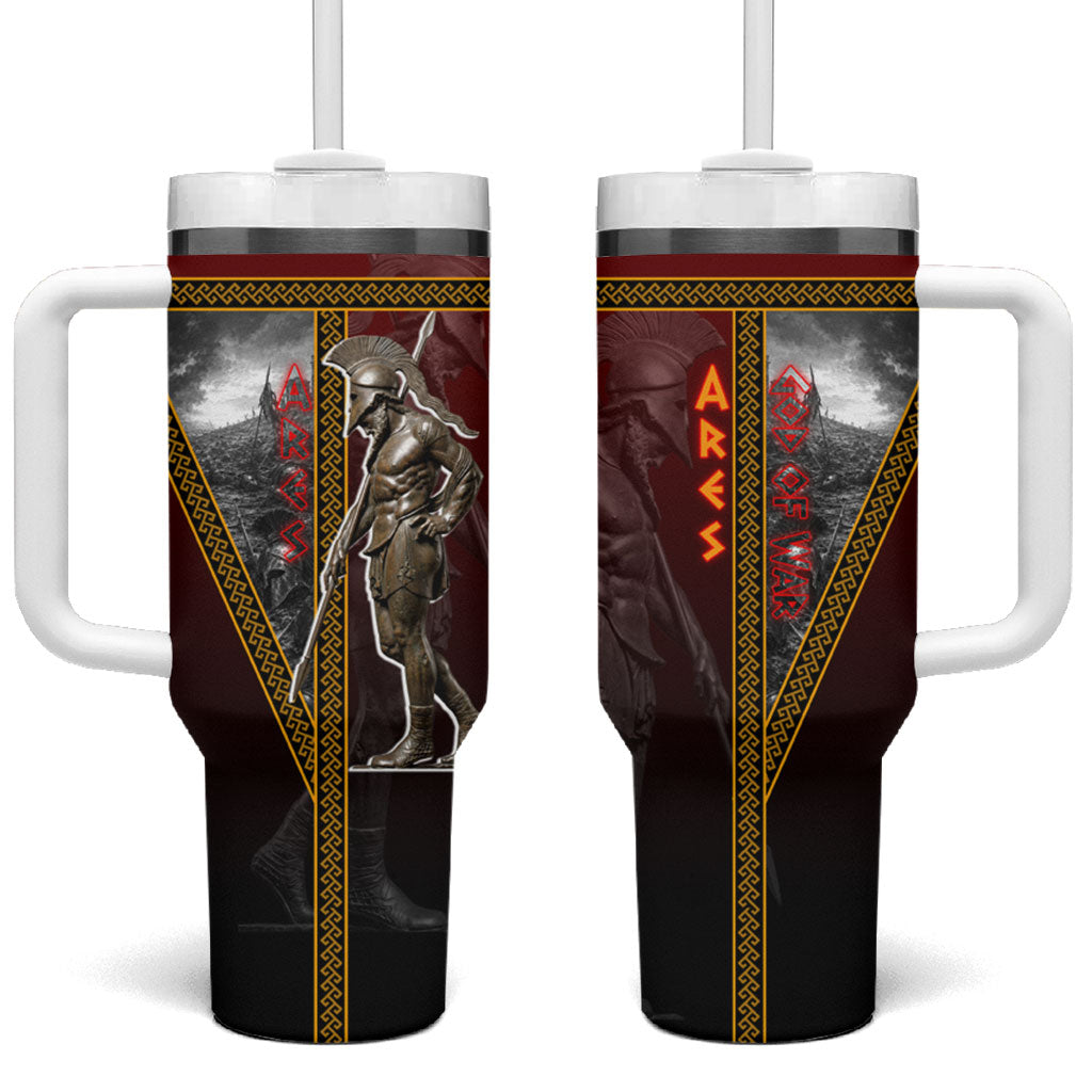 Ares Greek God Of War Tumbler With Handle Warrior Ancient Greek Mythology Art
