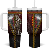 Ares Greek God Of War Tumbler With Handle Warrior Ancient Greek Mythology Art