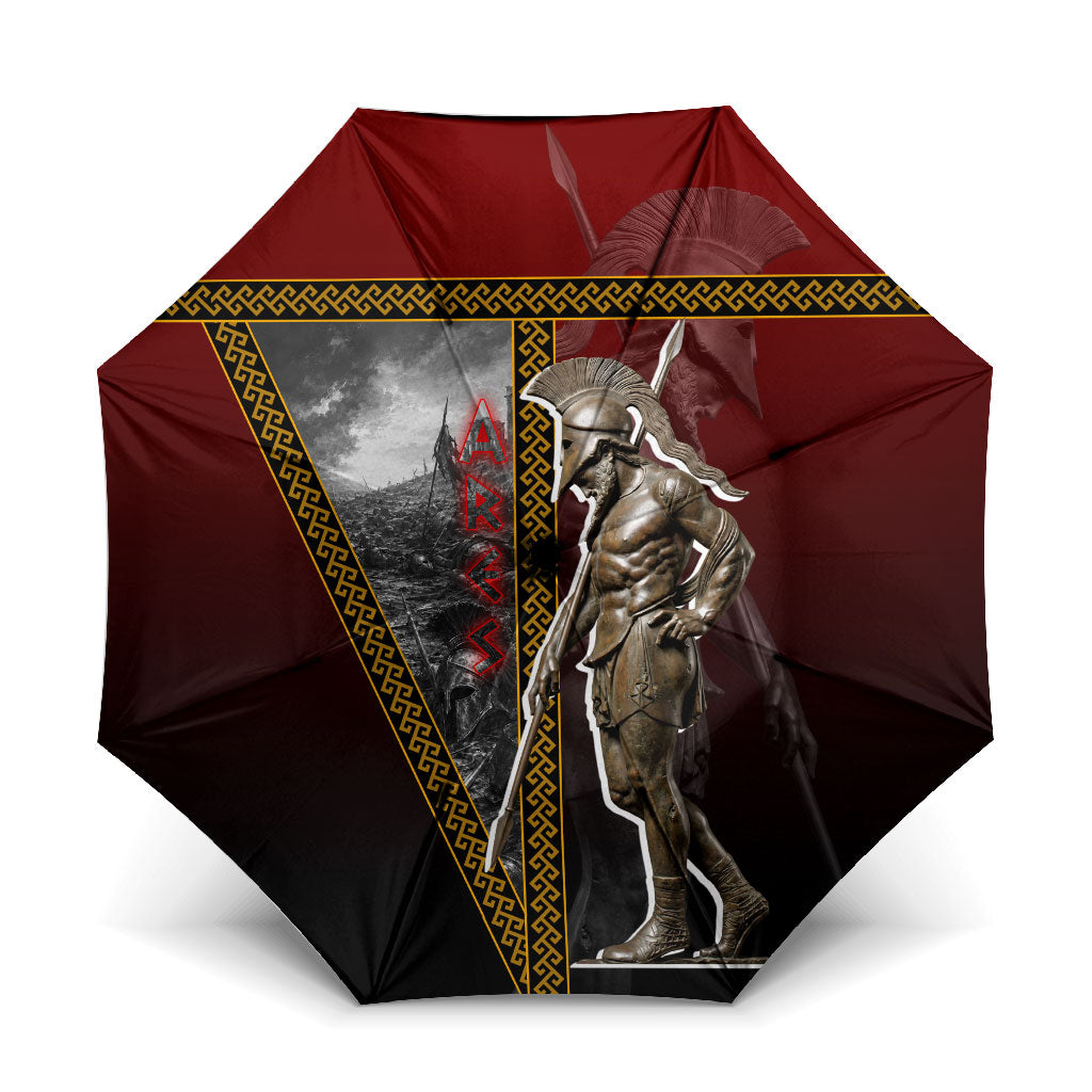 Ares Greek God Of War Umbrella Warrior Ancient Greek Mythology Art