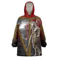 Ares Greek God Of War Wearable Blanket Hoodie Warrior Ancient Greek Mythology Art