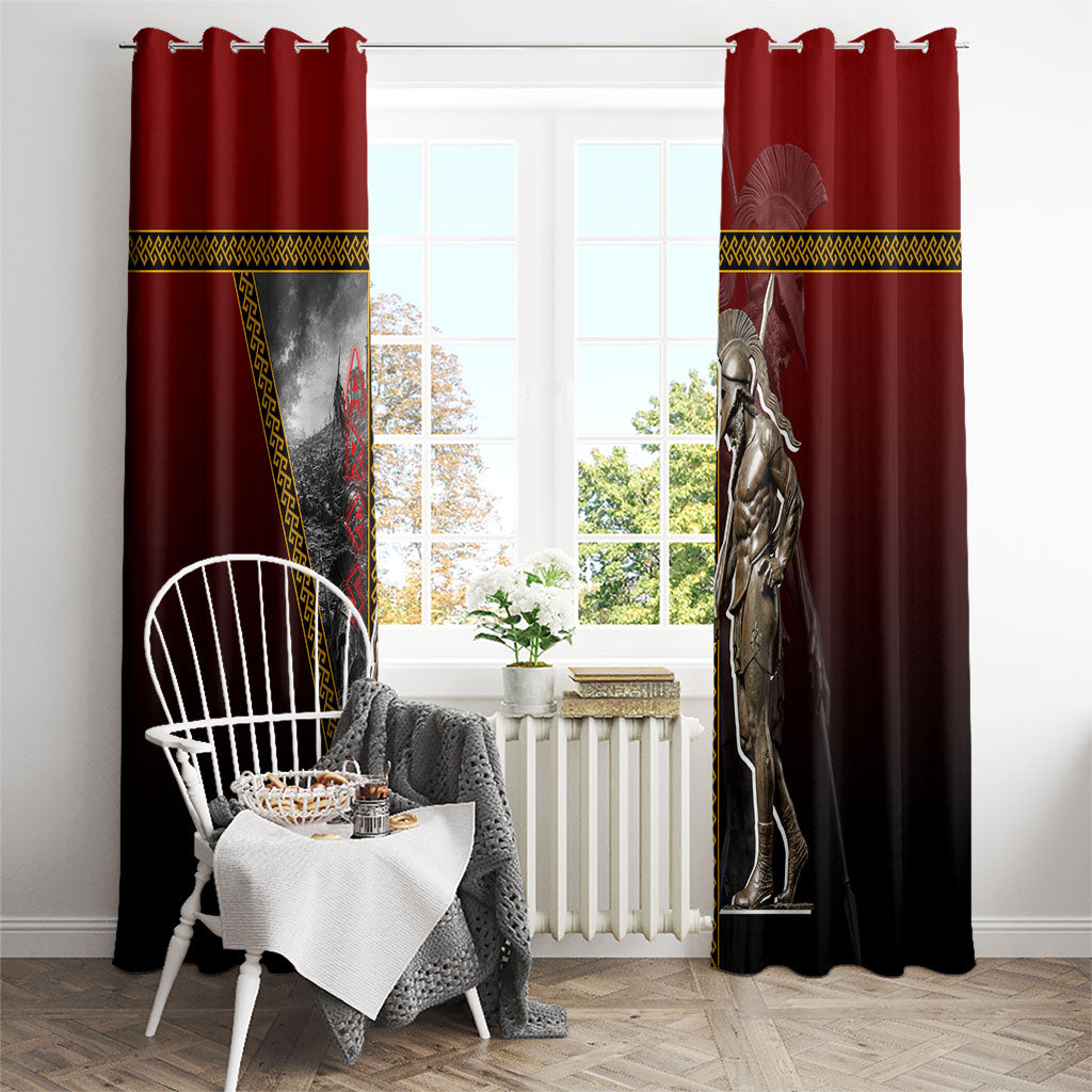 Ares Greek God Of War Window Curtain Warrior Ancient Greek Mythology Art