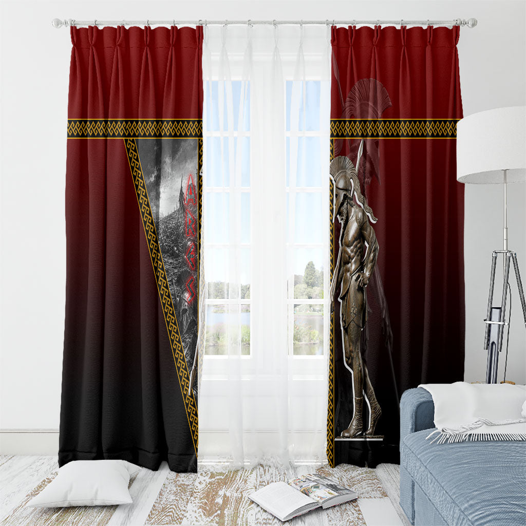 Ares Greek God Of War Window Curtain Warrior Ancient Greek Mythology Art