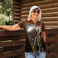 Ares Greek God Of War Women Polo Shirt Warrior Ancient Greek Mythology Art
