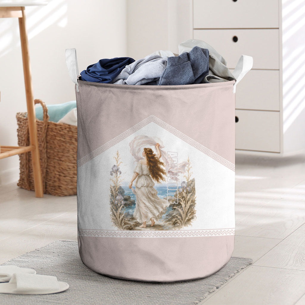 Aphrodite Greek Goddess Laundry Basket Classical Mythology Vintage Art Ocean Scene