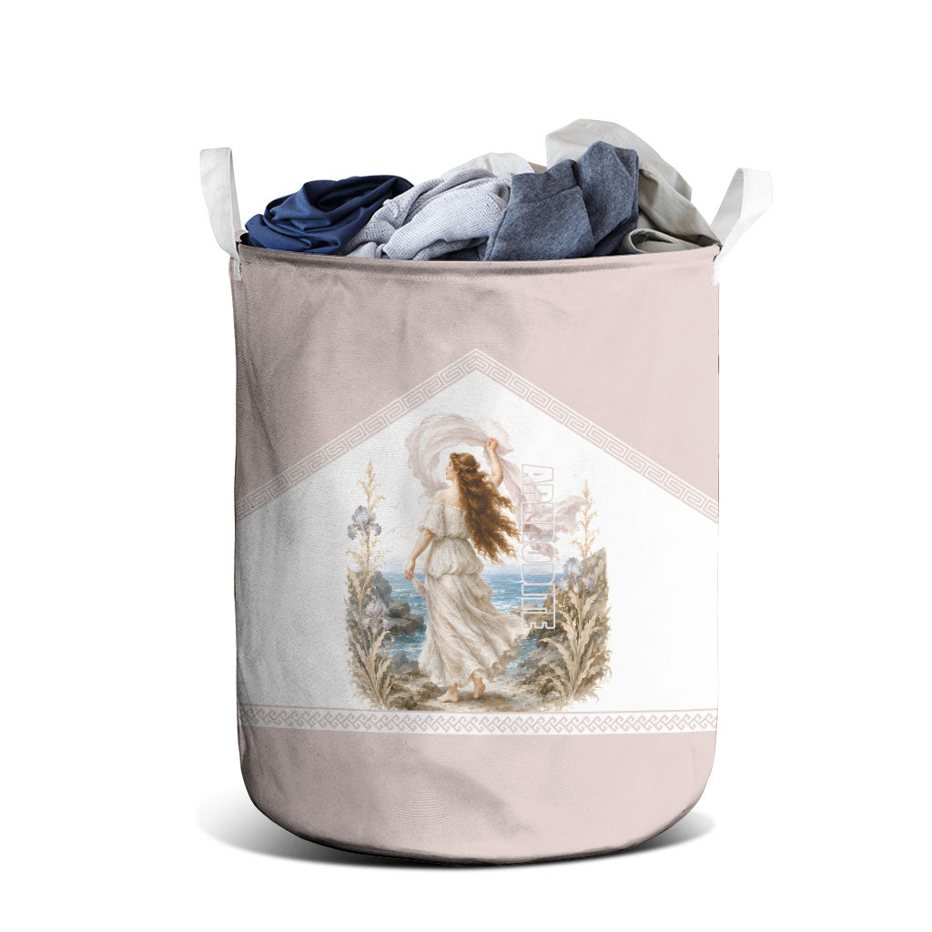Aphrodite Greek Goddess Laundry Basket Classical Mythology Vintage Art Ocean Scene