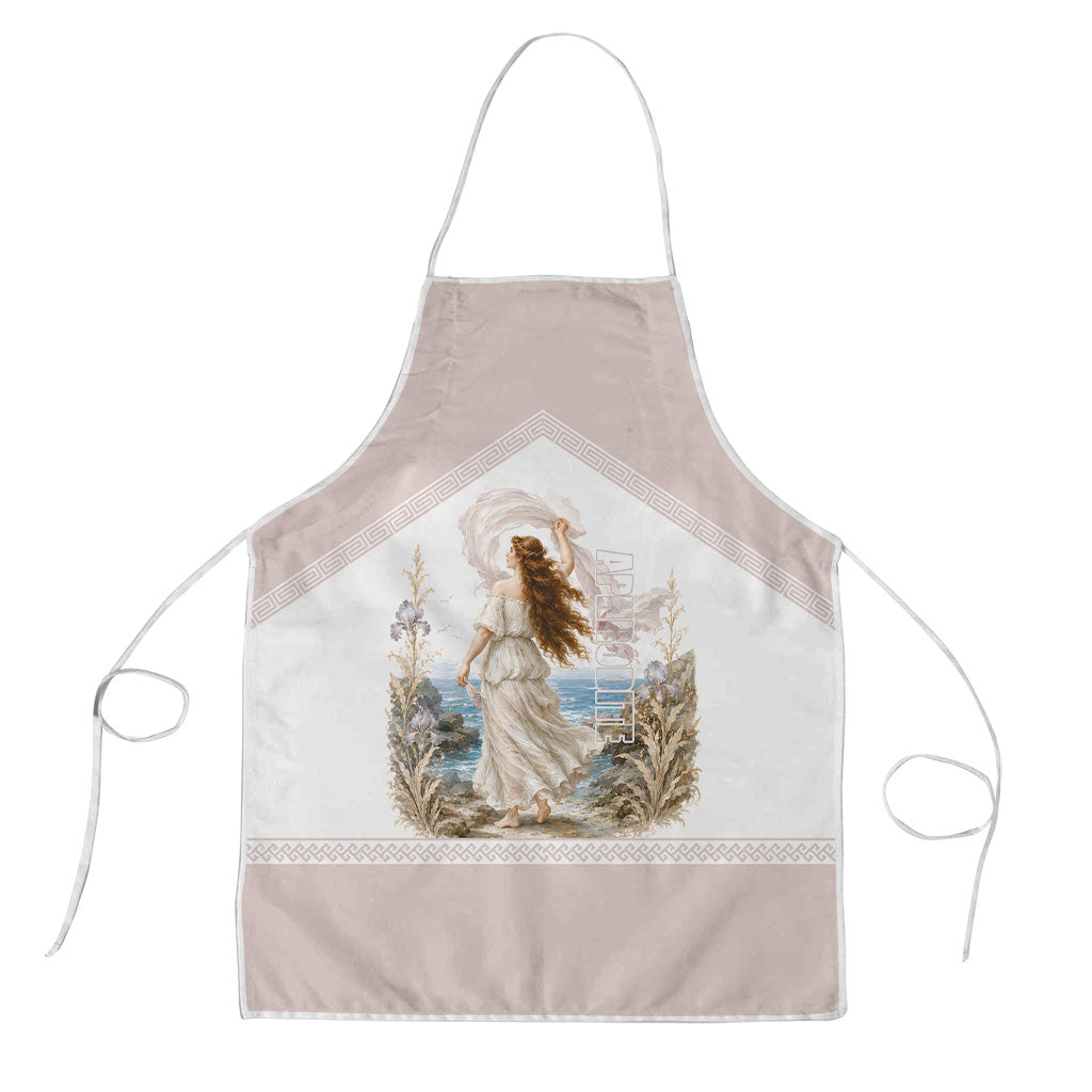 Aphrodite Greek Goddess Apron Classical Mythology Vintage Art Ocean Scene