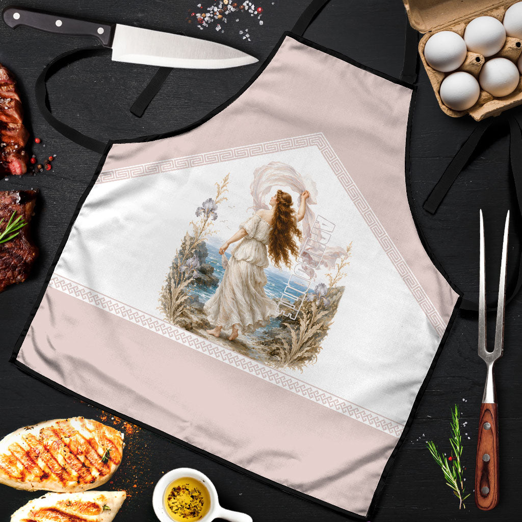 Aphrodite Greek Goddess Apron Classical Mythology Vintage Art Ocean Scene