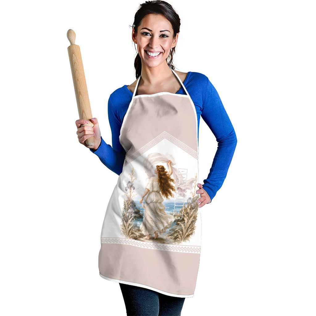 Aphrodite Greek Goddess Apron Classical Mythology Vintage Art Ocean Scene