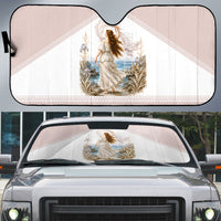Aphrodite Greek Goddess Auto Sun Shade Classical Mythology Vintage Art Ocean Scene