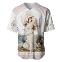 Aphrodite Greek Goddess Baseball Jersey Classical Mythology Vintage Art Ocean Scene