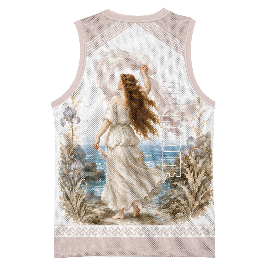 Aphrodite Greek Goddess Basketball Jersey Classical Mythology Vintage Art Ocean Scene
