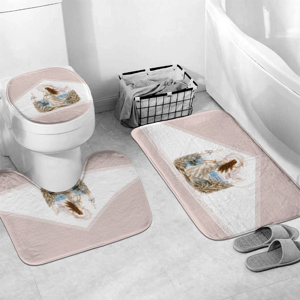 Aphrodite Greek Goddess Bathroom Set Classical Mythology Vintage Art Ocean Scene