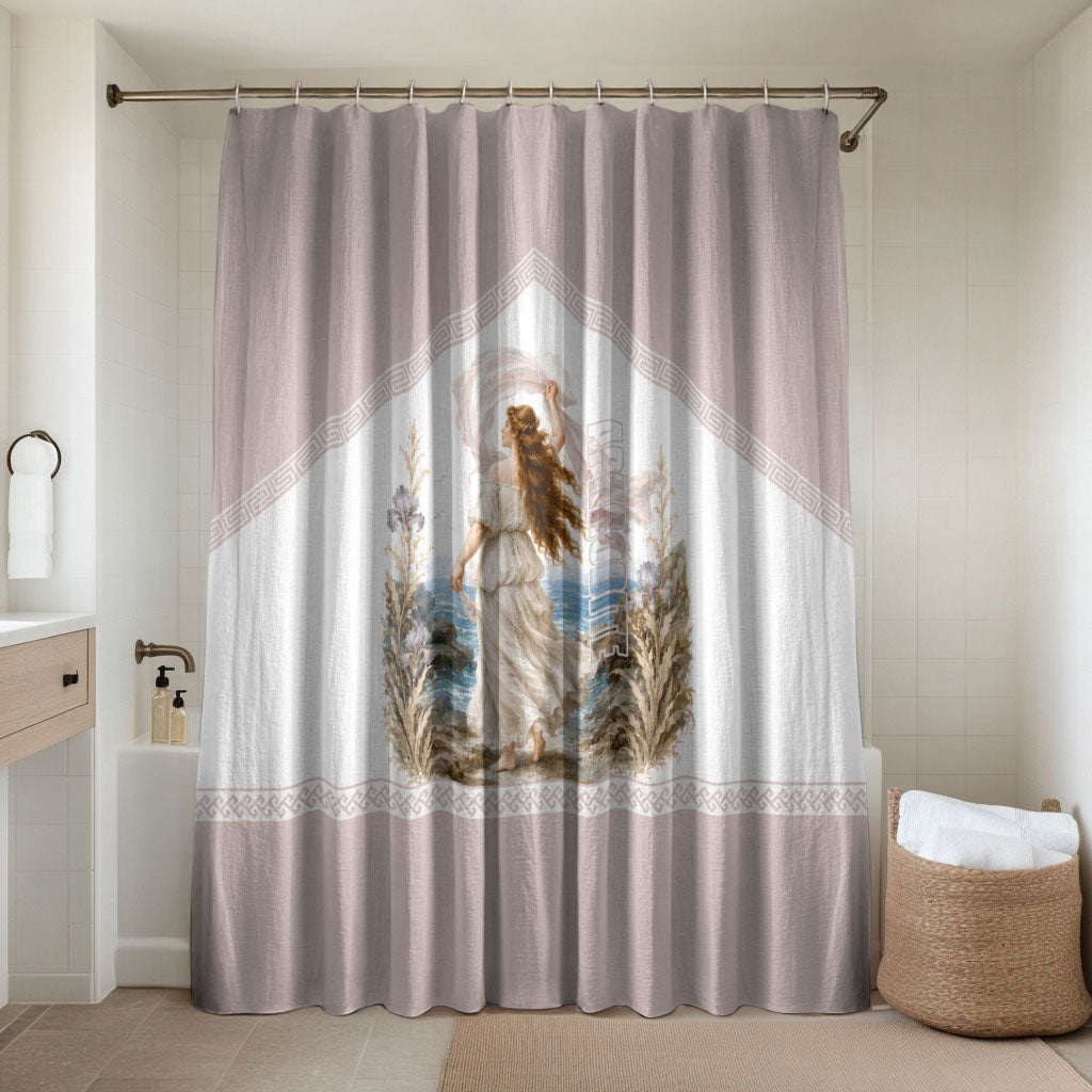 Aphrodite Greek Goddess Bathroom Set Classical Mythology Vintage Art Ocean Scene
