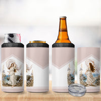 Aphrodite Greek Goddess 4 in 1 Can Cooler Tumbler Classical Mythology Vintage Art Ocean Scene