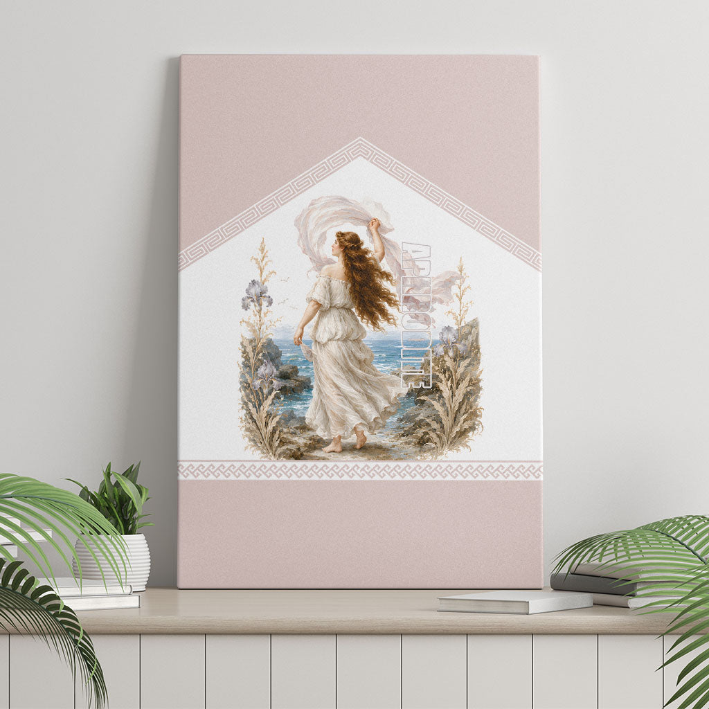 Aphrodite Greek Goddess Canvas Wall Art Classical Mythology Vintage Art Ocean Scene
