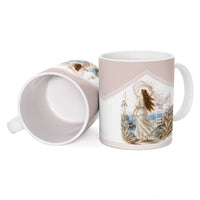 Aphrodite Greek Goddess Ceramic Mug Classical Mythology Vintage Art Ocean Scene