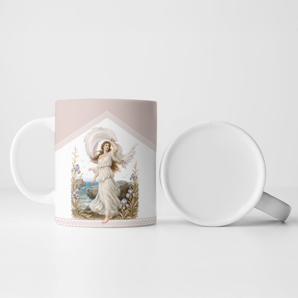 Aphrodite Greek Goddess Ceramic Mug Classical Mythology Vintage Art Ocean Scene