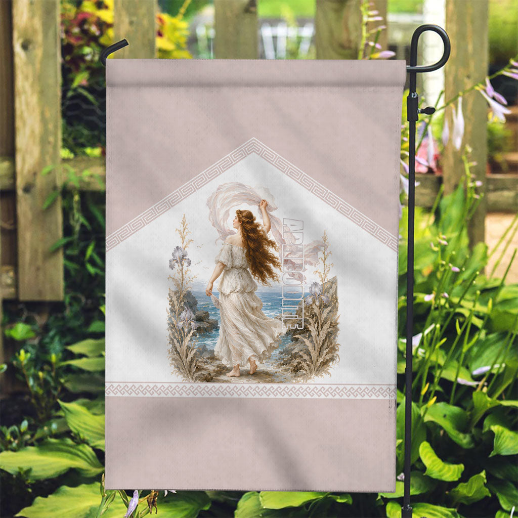 Aphrodite Greek Goddess Garden Flag Classical Mythology Vintage Art Ocean Scene