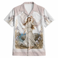 Aphrodite Greek Goddess Hawaiian Shirt Classical Mythology Vintage Art Ocean Scene