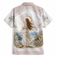 Aphrodite Greek Goddess Hawaiian Shirt Classical Mythology Vintage Art Ocean Scene