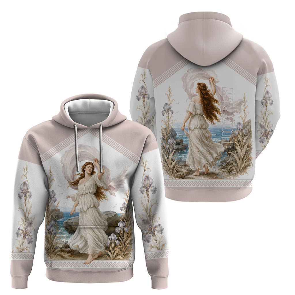 Aphrodite Greek Goddess Hoodie Classical Mythology Vintage Art Ocean Scene
