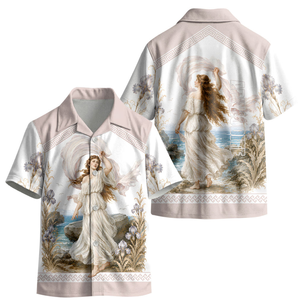 Aphrodite Greek Goddess Kid Hawaiian Shirt Classical Mythology Vintage Art Ocean Scene