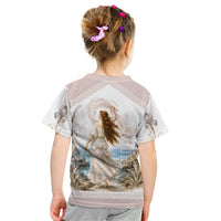 Aphrodite Greek Goddess Kid T Shirt Classical Mythology Vintage Art Ocean Scene