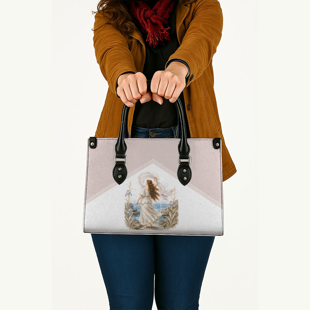 Aphrodite Greek Goddess Leather Bag Classical Mythology Vintage Art Ocean Scene
