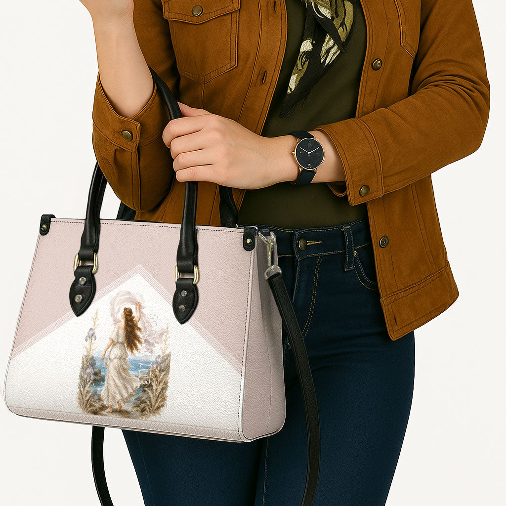 Aphrodite Greek Goddess Leather Bag Classical Mythology Vintage Art Ocean Scene