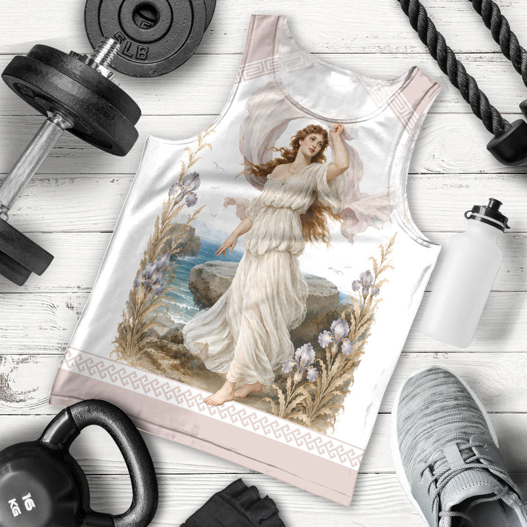 Aphrodite Greek Goddess Men Tank Top Classical Mythology Vintage Art Ocean Scene