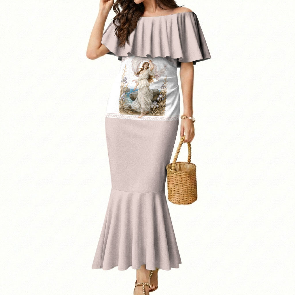 Aphrodite Greek Goddess Mermaid Dress Classical Mythology Vintage Art Ocean Scene