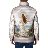Aphrodite Greek Goddess Padded Jacket Classical Mythology Vintage Art Ocean Scene