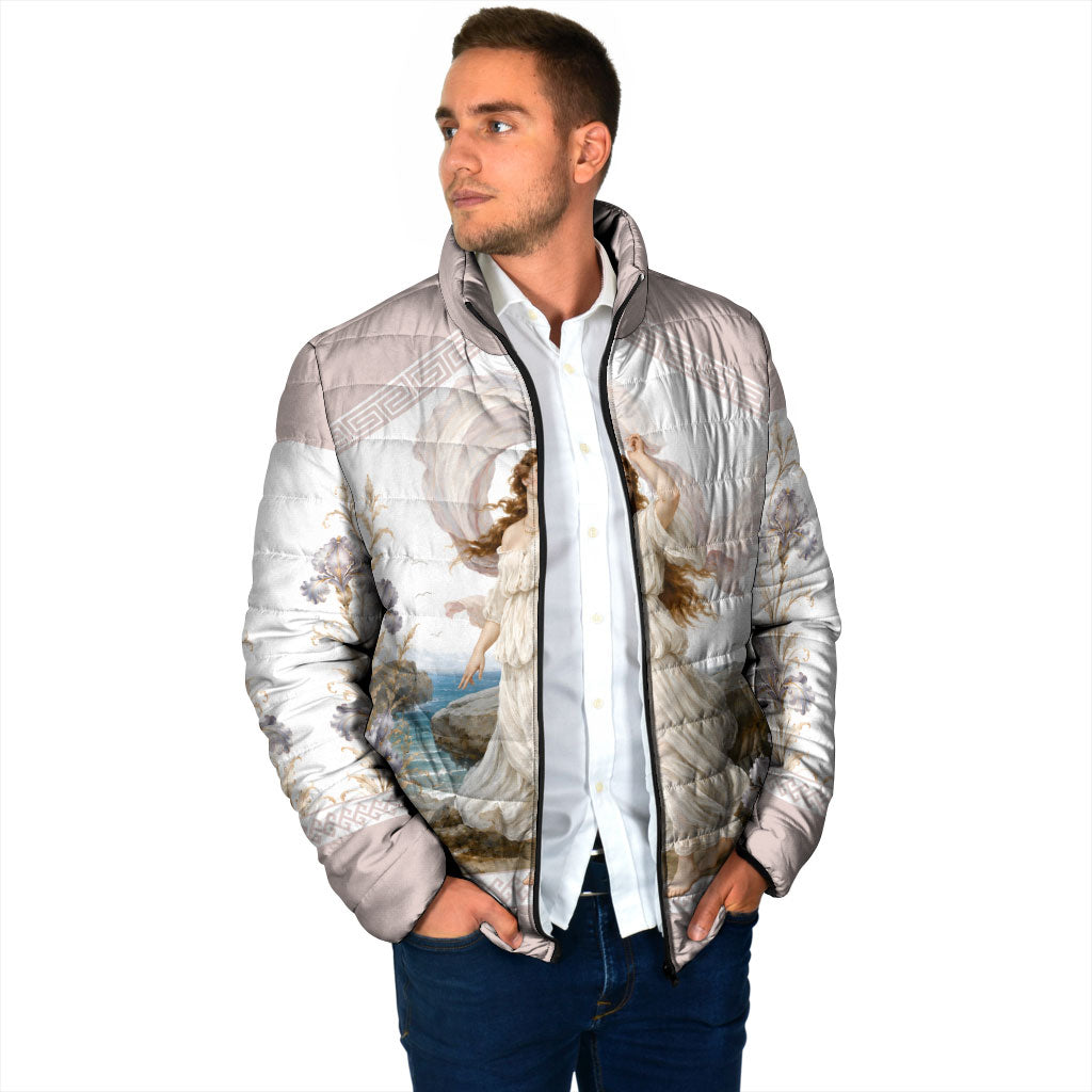 Aphrodite Greek Goddess Padded Jacket Classical Mythology Vintage Art Ocean Scene